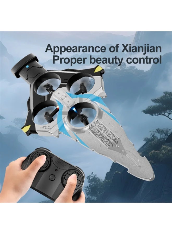 Toy Box Remote Control Flying Sword Aircraft with Cool LED Light, No Camera - Assorted - Image 5