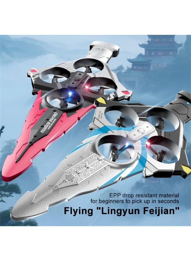 Toy Box Remote Control Flying Sword Aircraft with Cool LED Light, No Camera - Assorted - Image 4