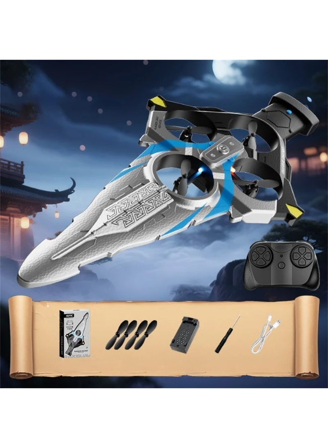 Toy Box Remote Control Flying Sword Aircraft with Cool LED Light, No Camera - Assorted - Image 2