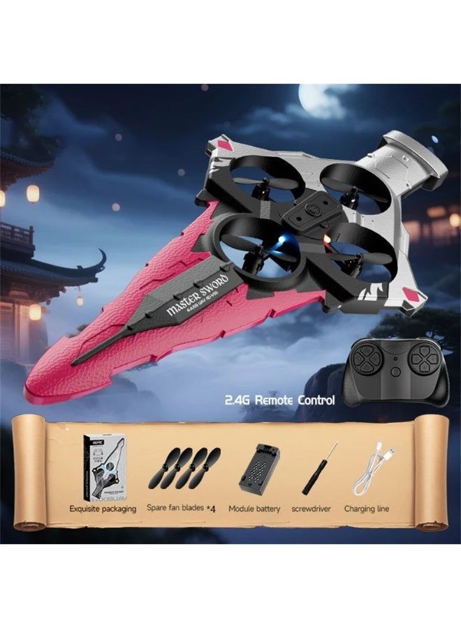 Toy Box Remote Control Flying Sword Aircraft with Cool LED Light, No Camera - Assorted - Image 3