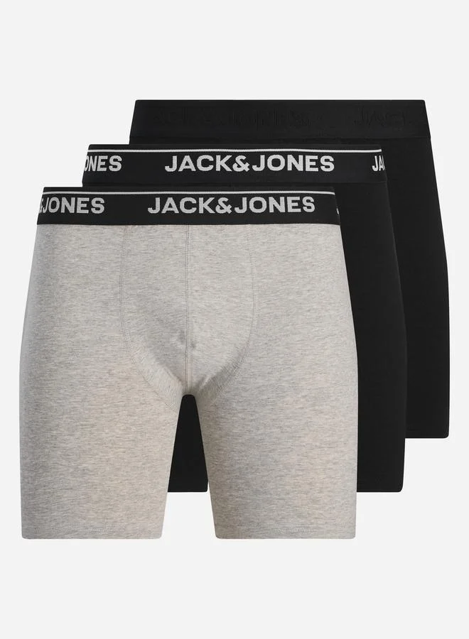 JACK & JONES Pack of 3 - Printed Waistband Trunks