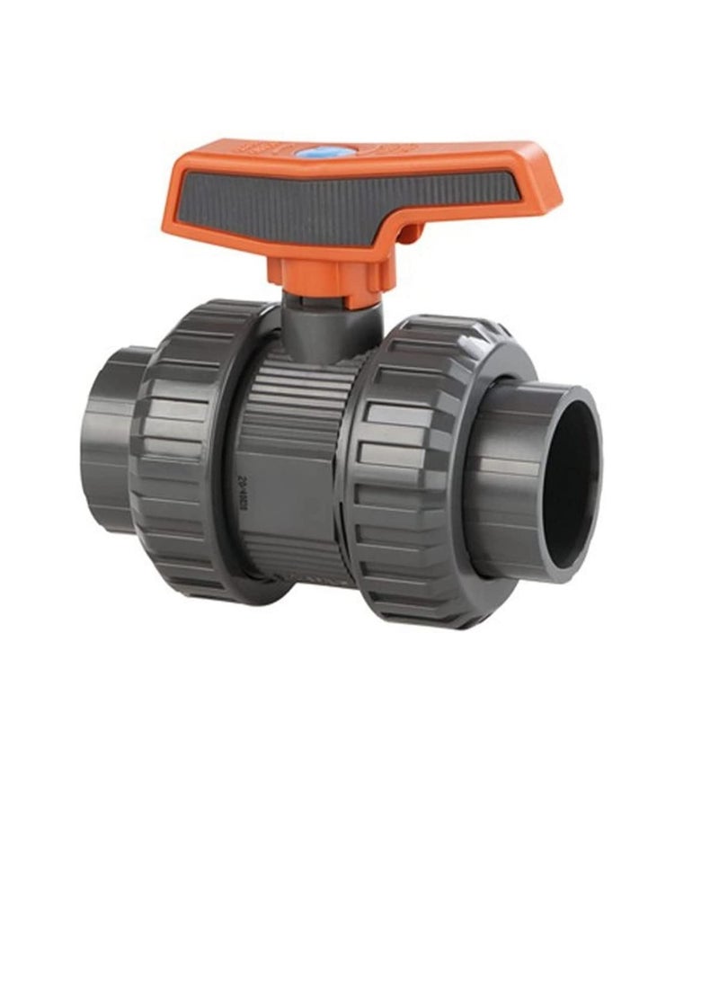 تجهيزات أنابيب إمدادات المياه الثقيلة من Cepex PVC لحمام السباحة والزراعة والري واستخدام السباكة التجارية (63 مم ، صمام الاتحاد الكروي) - Image 1