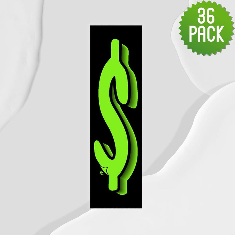 VERSA-TAGS 36 x ($) Car Number Stickers - Fluorescent Green and Black, 7.5'' Pricing Stickers for Car Dealers - Image 4