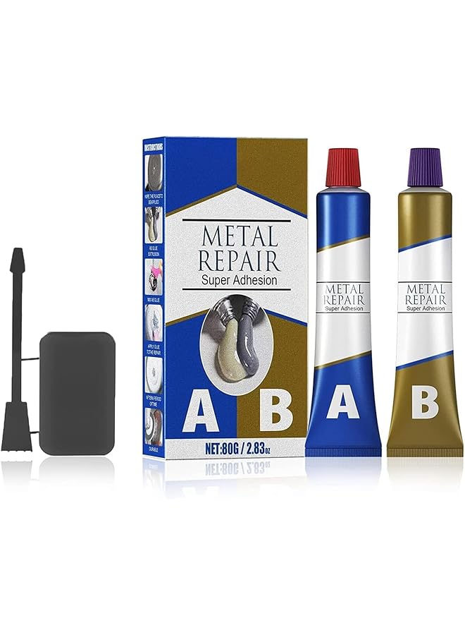 erorex Repair Glue Ab Glue Casting Glue Steel Metal Glass Ceramics Welding Trachoma Stomatal Crackle Repair Adhesive Industrial Repair Glue 80G - Image 1