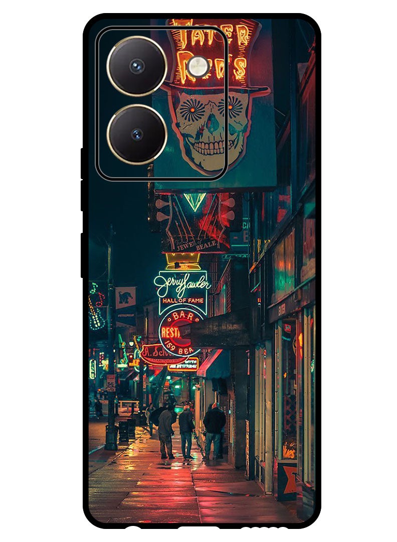 Theodor Protective Case Anti Scratch Shock Proof Bumper Cover For Vivo Y27s Night Market - Image 1