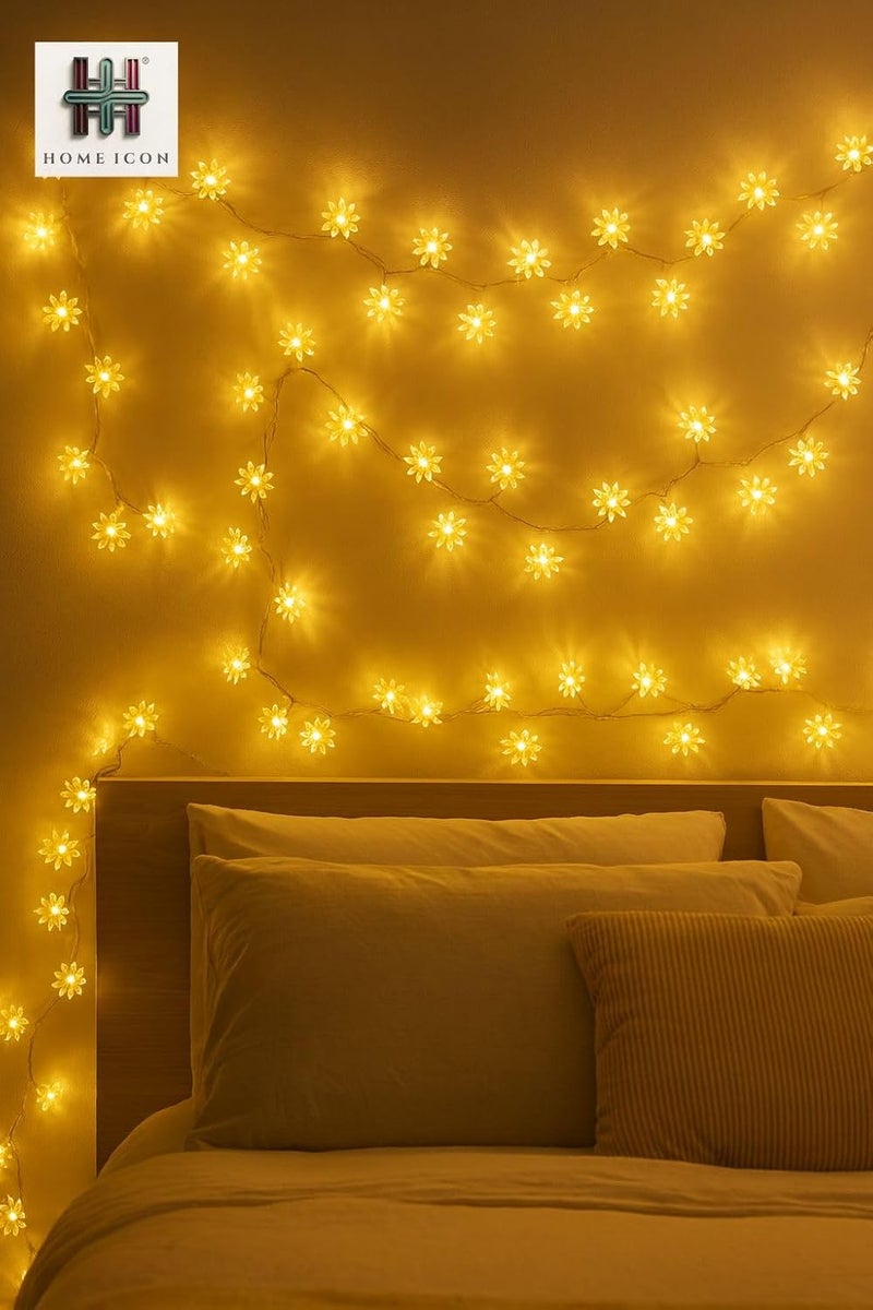 Home Icon أضواء زينة مزخرفة مزدوجة الطبقات - 3م، 30LED، تعمل بالبطارية لشجرة عيد الميلاد، غرفة النوم، الزفاف، الحفلات، تزيين الحدائق - Image 3