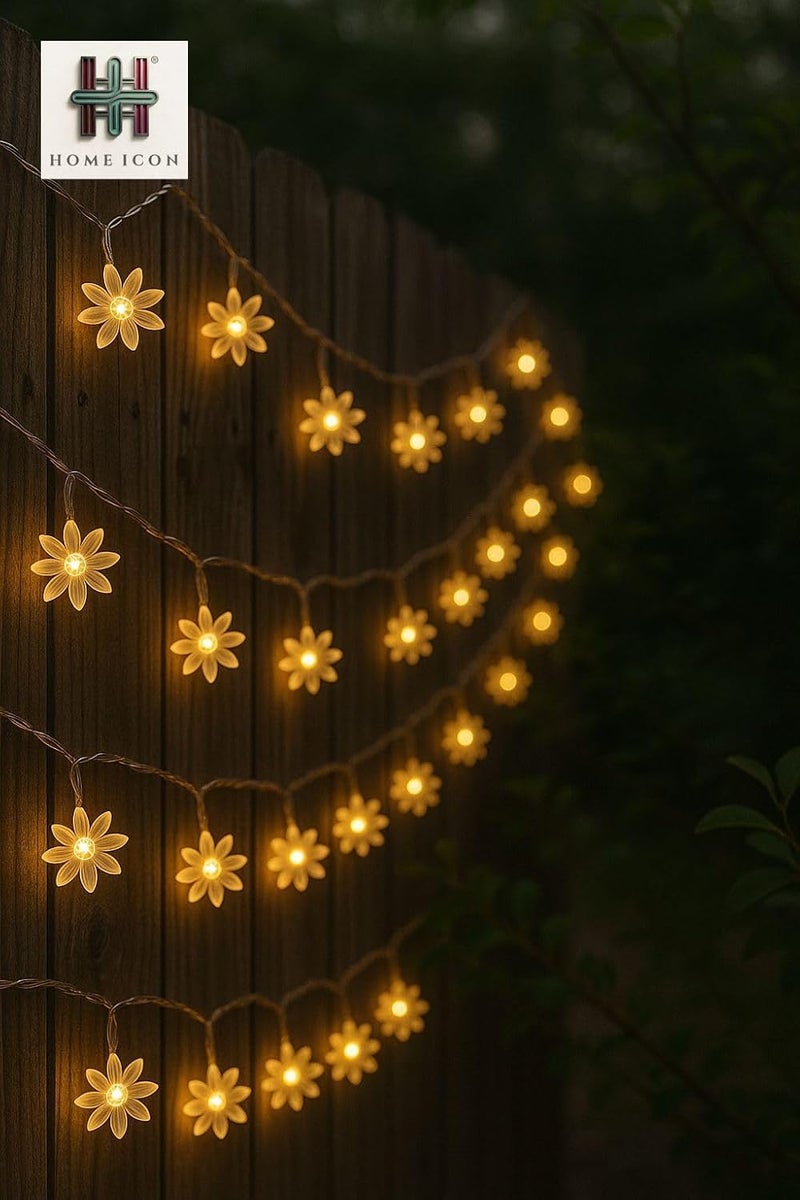 Home Icon أضواء زينة مزخرفة مزدوجة الطبقات - 3م، 30LED، تعمل بالبطارية لشجرة عيد الميلاد، غرفة النوم، الزفاف، الحفلات، تزيين الحدائق - Image 5