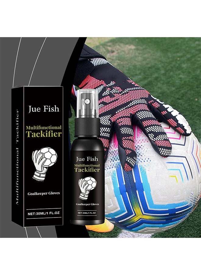 JUE-FISH Multifunctional Tackifier, Football Glove Tackifier, 30ML Anti-Slip Goalkeeper Spray, Multi-Functional Goalkeeper Glue  - Image 1