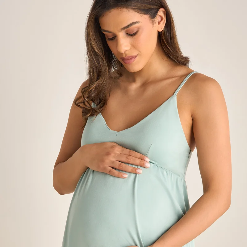 Splash FAV Maternity Slip Dress with Adjustable Straps