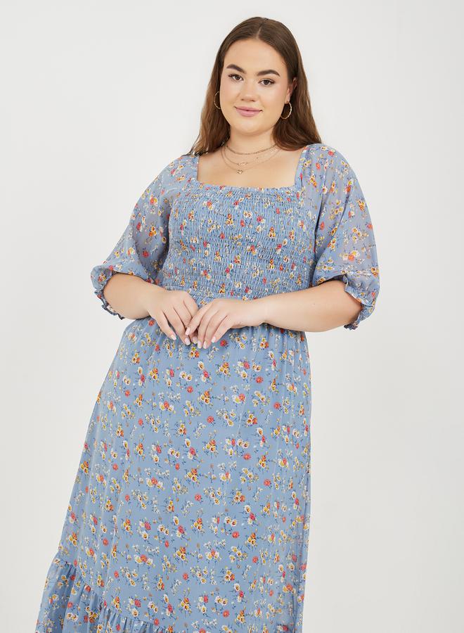 Styli Floral Print Maxi Dress - Image 2