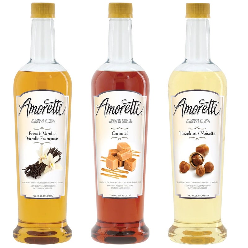 Amoretti Premium Syrups Classic 3 Pack (750ml) - Image 1