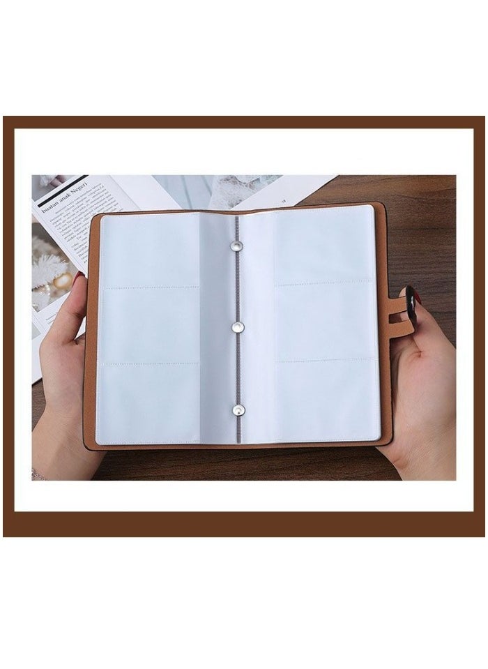 Generic Credit Card Holder Business Card Organizer Business Card Holder, with 96 Card Slots Credit Card Protector for Managing Your Different Cards to Prevent Loss or Damage  - Image 3