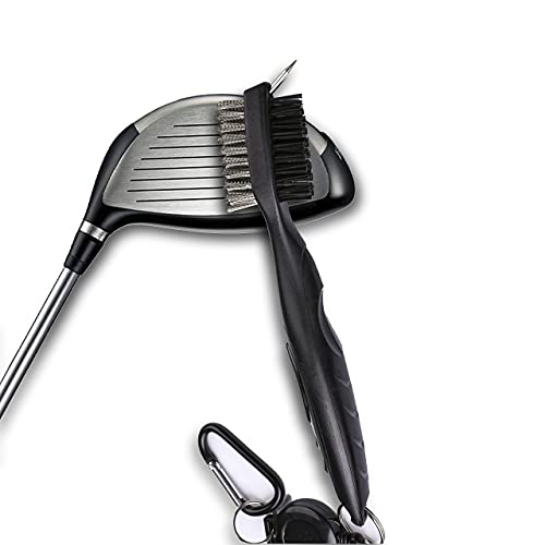 VIVIDLY Microfiber Waffle Pattern Tri-fold Golf Towel Set | Golf Club Brush| Golf Divot Tool - Image 4