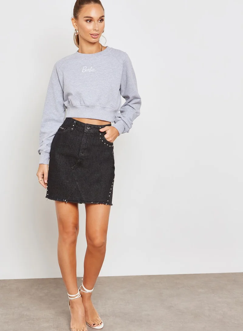 Missguided MG Barbie Cropped Jumper