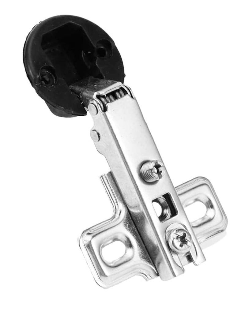 Suntown Glass Door Hinges, 2 Pcs Cabinet Door Hinges Solf Close Hinge Invisible Furniture Hinges, Straight Arm Hinges Match with 26mm Cup Screws(2Pcs Glass Door Hinge) - Image 5