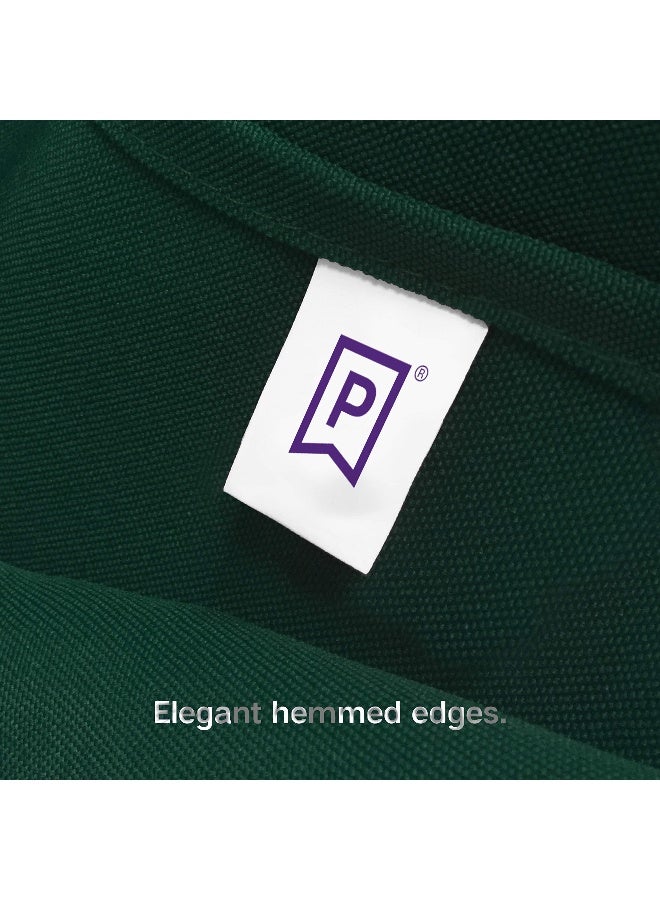 Gee Di Moda Round Tablecloth - 90 Inch Hunter Green Round Table Cloth for 30 to 60 Inch Round Tables - Heavy Duty Washable Fabric - for Buffet Table, Holiday Party, Dinner, Wedding & Baby Shower - Image 5