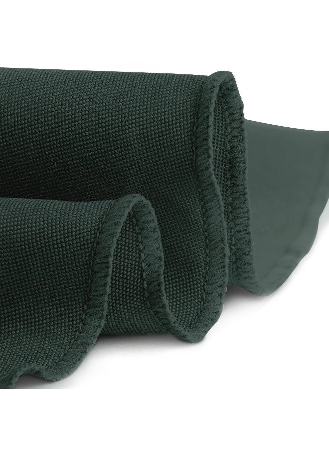 Gee Di Moda Round Tablecloth - 90 Inch Hunter Green Round Table Cloth for 30 to 60 Inch Round Tables - Heavy Duty Washable Fabric - for Buffet Table, Holiday Party, Dinner, Wedding & Baby Shower - Image 3