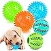 PUPTILY 2 Different Functions Interactive Ball for Dogs 25 Squeaky Dog Balls Toys and Puppy Teething Chew Toy Balls for Small Dogs for Clean Teeth and Training 5Pcs - Image 3