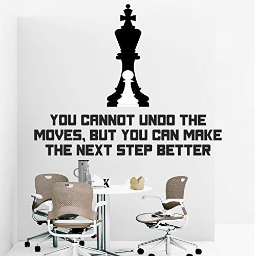 StickMe 'Chess - Office - Corporate - Business - Inspirational - Motivational - Quotes - Wall Sticker' -SM836 (Multi Colour, Vinyl - 90cm X 75 cm)-Self-Adhesive - Image 2