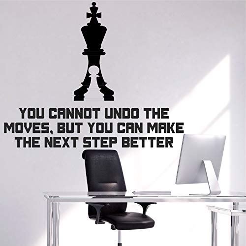 StickMe 'Chess - Office - Corporate - Business - Inspirational - Motivational - Quotes - Wall Sticker' -SM836 (Multi Colour, Vinyl - 90cm X 75 cm)-Self-Adhesive - Image 1