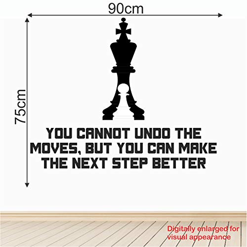 StickMe 'Chess - Office - Corporate - Business - Inspirational - Motivational - Quotes - Wall Sticker' -SM836 (Multi Colour, Vinyl - 90cm X 75 cm)-Self-Adhesive - Image 3