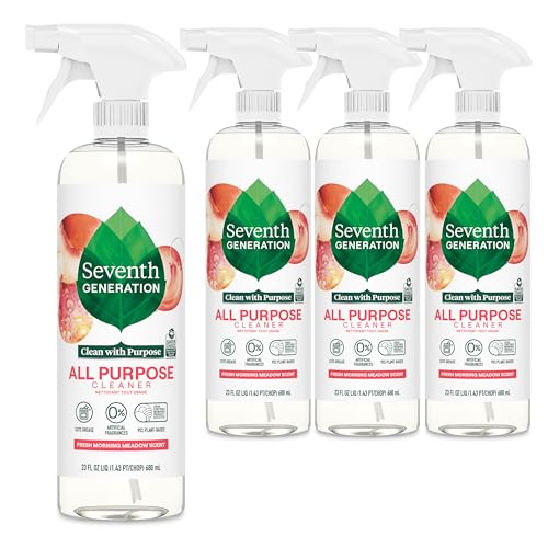 Seventh Generation All Purpose Cleaner Degreasing Formula Fresh Morning Meadow Scent 23 oz Pack of 4