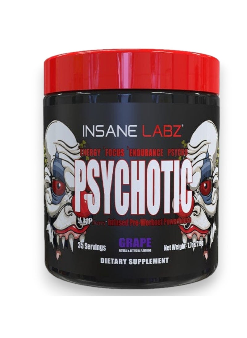 Insane labz Psychotic, Grape Flavour, 35 Servings