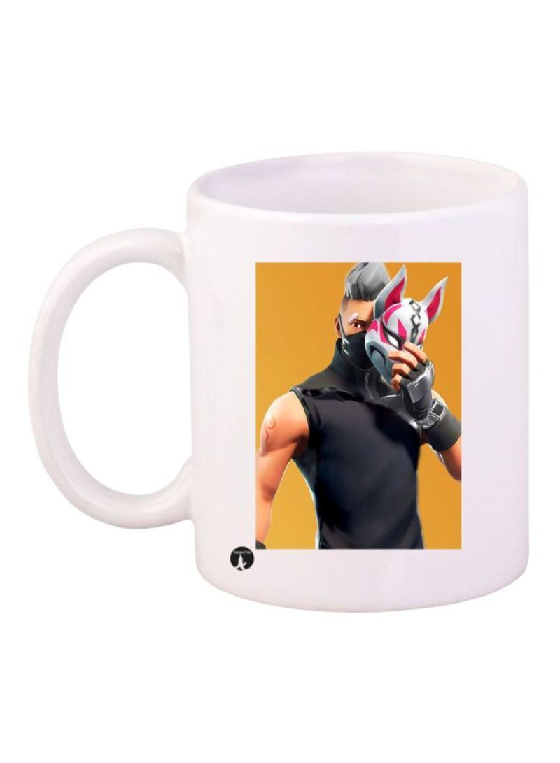 FortnitePrinted Coffee Mug White/Yellow/Black Standard Size