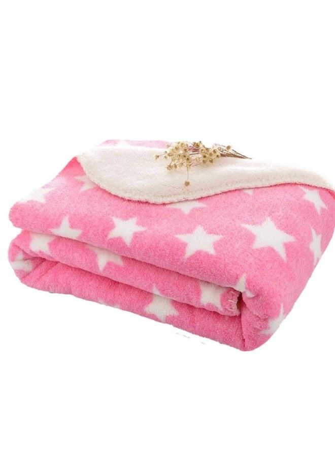 Brandonn New Born All Season Ultrasoft Baby Blanket For Babies (Pink;Blue) Pack Of 2 Fur & Sherpa Lightweight - Image 3