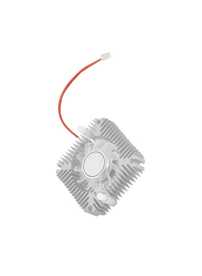 White 12V GPU Cooling Fan Efficient Heat Dissipation Easy Installation Silent Bearing - Image 1