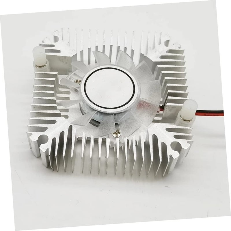 White 12V GPU Cooling Fan Efficient Heat Dissipation Easy Installation Silent Bearing - Image 4
