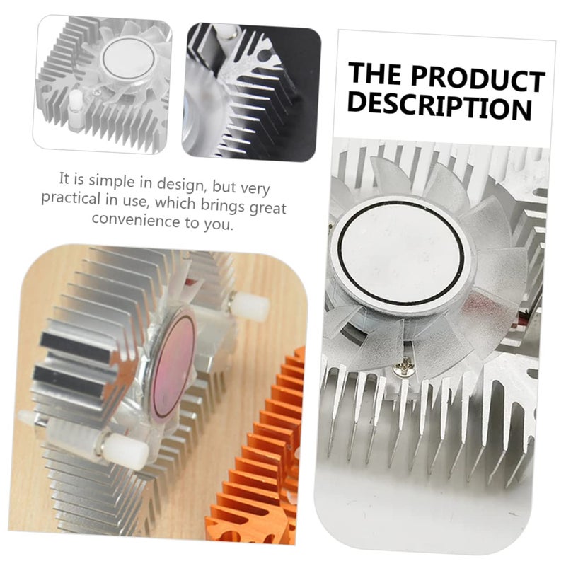 White 12V GPU Cooling Fan Efficient Heat Dissipation Easy Installation Silent Bearing - Image 5