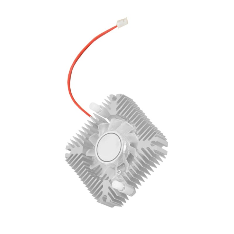 White 12V GPU Cooling Fan Efficient Heat Dissipation Easy Installation Silent Bearing - Image 2