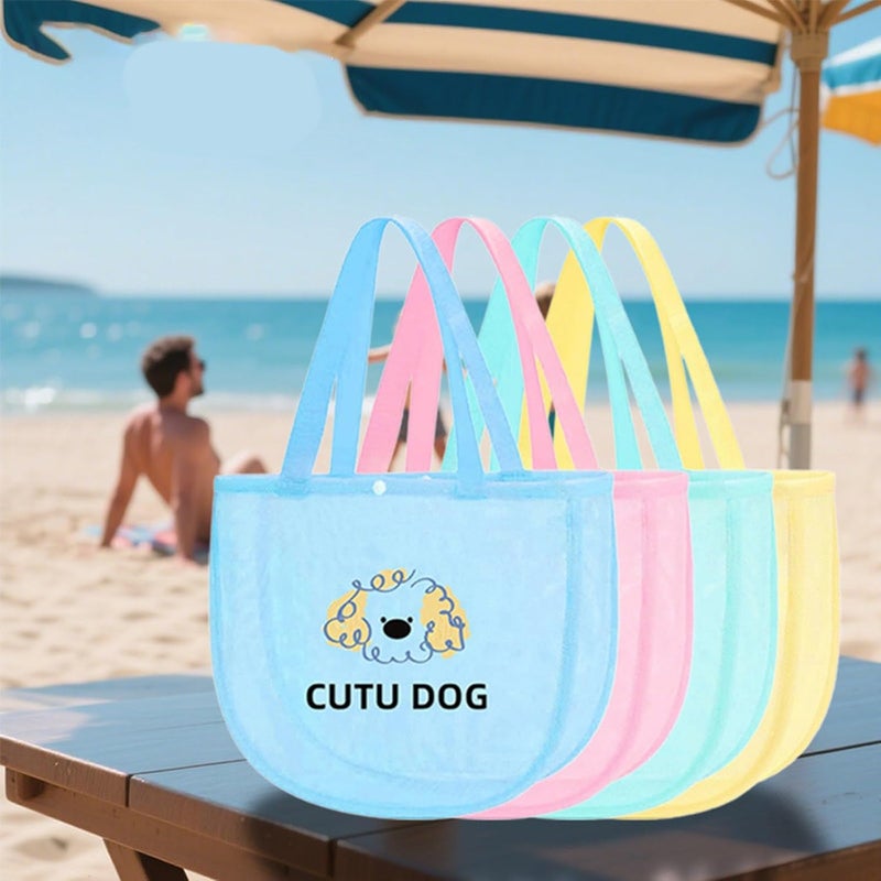 Multi-Use Sand & Shell Carrier Bag | Beach Storage Container For Kids Pool Toy & Accessories Sand Swimming Pool For Boys And Girls - Image 4