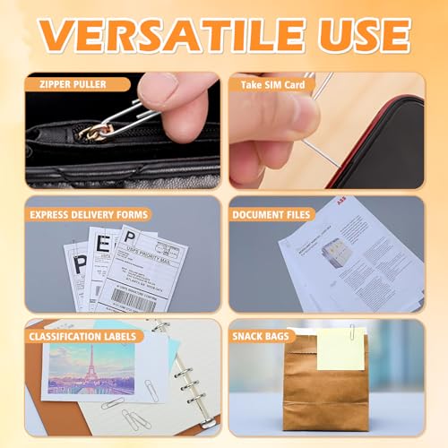 Jicsetk Medium Paper Clips,Paper Clip Medium Size,700 Pcs Clips Office Supplies for Paperwork Ideal for Home, School and Teacher Supplies. - Image 4