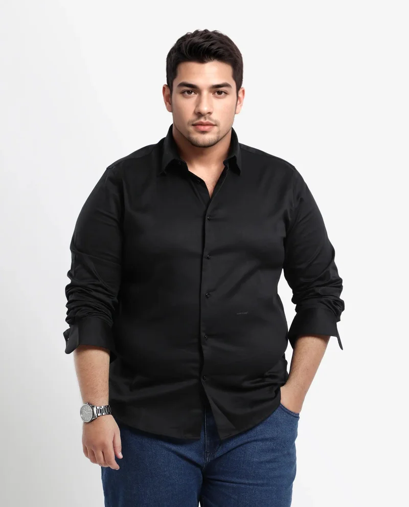Rare Rabbit Men's Satin Stretch Shirt