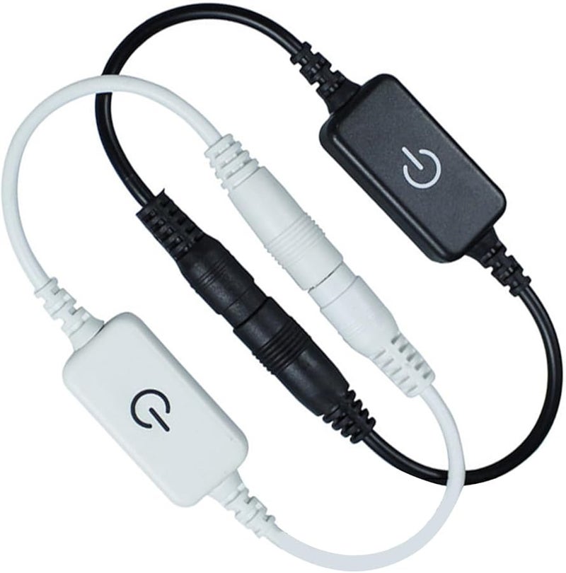 مفتاح تخفيف إضاءة لمس LED أسود مضاد للانزلاق 4A للإضاءة الجدارية الزجاجية - Image 4