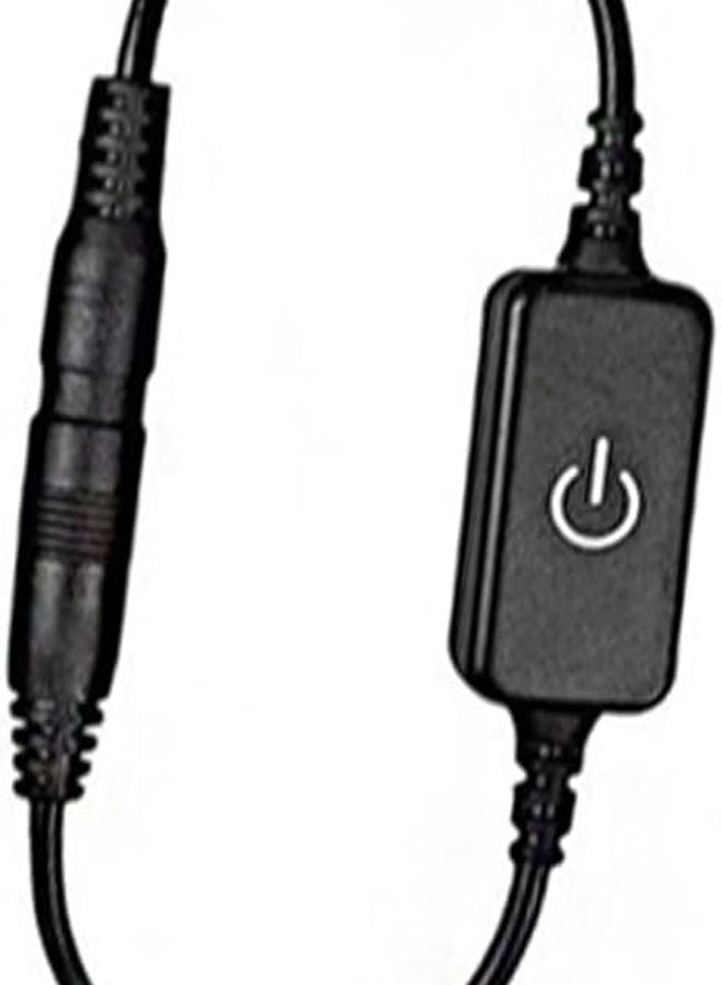 مفتاح تخفيف إضاءة لمس LED أسود مضاد للانزلاق 4A للإضاءة الجدارية الزجاجية - Image 5