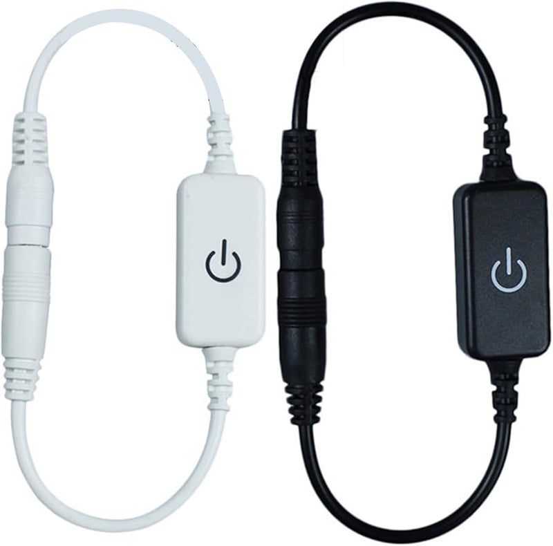 مفتاح تخفيف إضاءة لمس LED أسود مضاد للانزلاق 4A للإضاءة الجدارية الزجاجية - Image 3