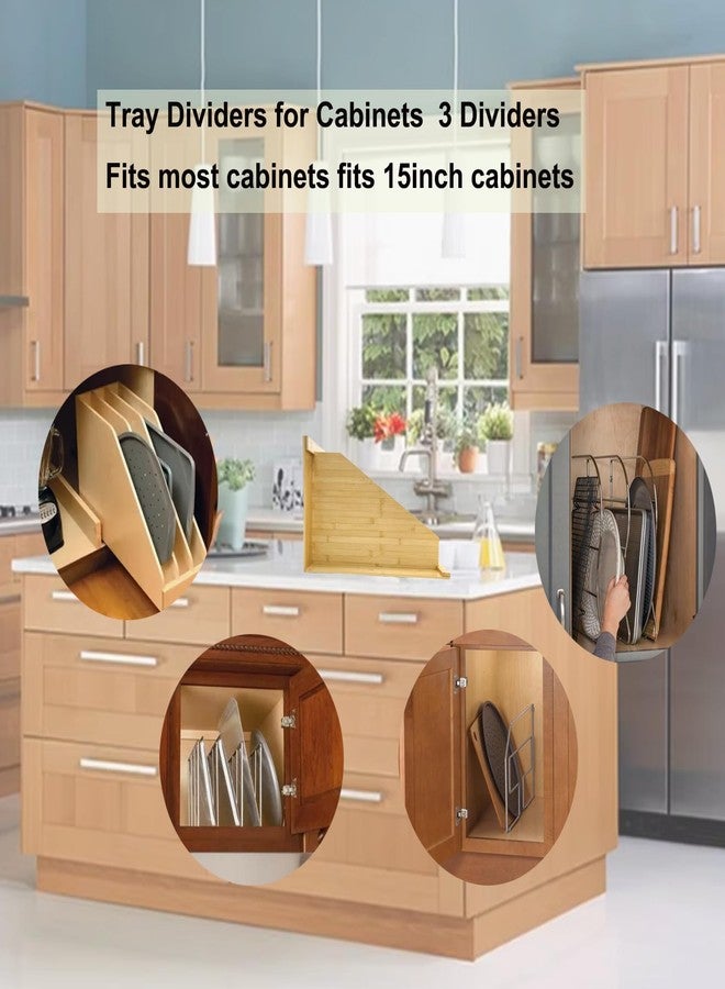KMHGD Tray Dividers for Kitchen Cabinets, 15.5inch x22.5inch x12inch,Cabinet Tray Dividers, For Cookie Sheets, Baking Sheets,Racks Lids, Flat Items, Perfect for Organizing Cabinets, 5 Years Warranty - Image 3