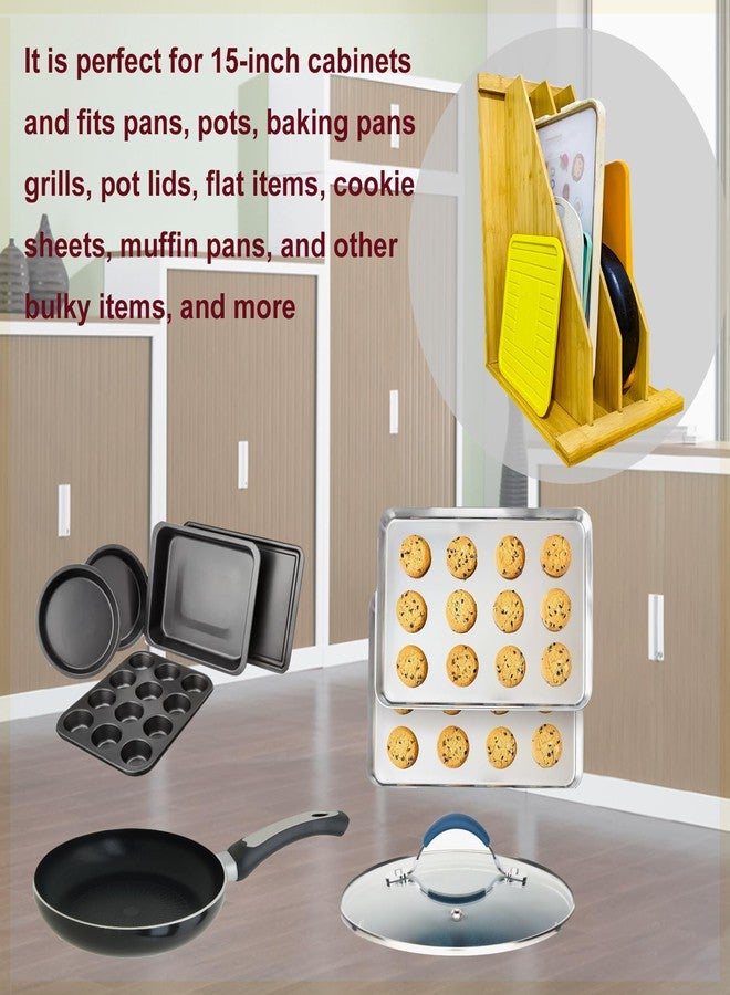 KMHGD Tray Dividers for Kitchen Cabinets, 15.5inch x22.5inch x12inch,Cabinet Tray Dividers, For Cookie Sheets, Baking Sheets,Racks Lids, Flat Items, Perfect for Organizing Cabinets, 5 Years Warranty - Image 5