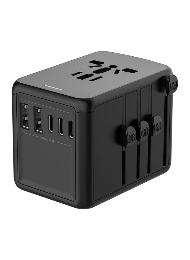 Universal Travel Charger Adapter - 3C2A Socket, 5.8A Output