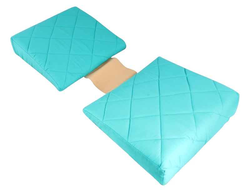 Get It Double Wedge Pregnancy Pillow with Quilted Cover Green - Image 2