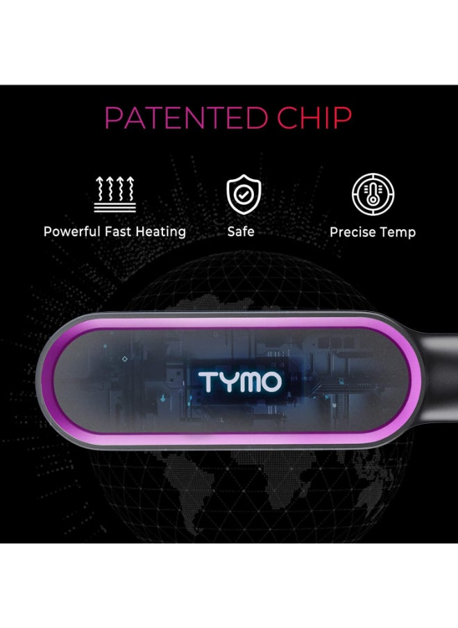 Ring Hair Straightening Comb Black
