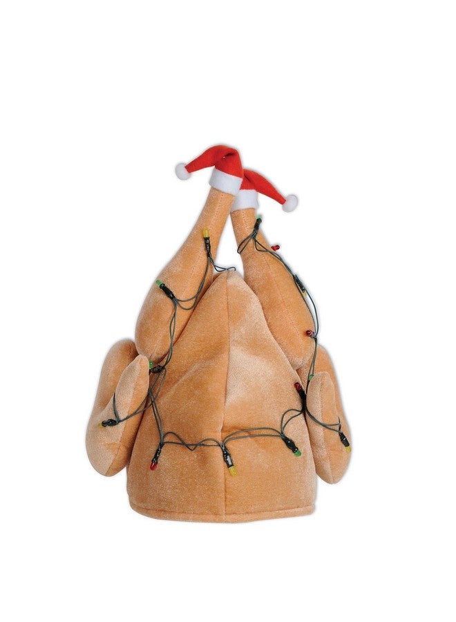 بيستل قبعة ديك رومي عيد الميلاد المضيئة المحشوة