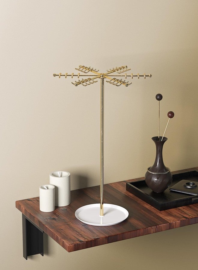 Pengup Necklace Holder Organizer,Jewelry Chains Display Stand for Vendors Selling,Jewelry Tree for Girls (Gold) - Image 4