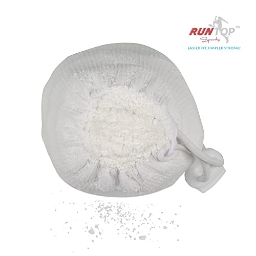 RUNTOP 2.4OZ Refillable Magnesium Carbonate Powder Gym Chalk Ball Bag Sock for Weightlifting Cross Fitness Training Gymnastics Rock Climbing Deadlifting Workout Bouldering Billiards Pole Dancing - Image 3