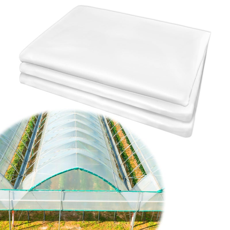 Vevitts Greenhouse Plastic Film, 6 Mil Thickness Greenhouse Plastic Sheeting, Clear Polyethylene Film UV Resistant for Gardening, Farming, Agriculture (10 x 32 FT) - Image 1