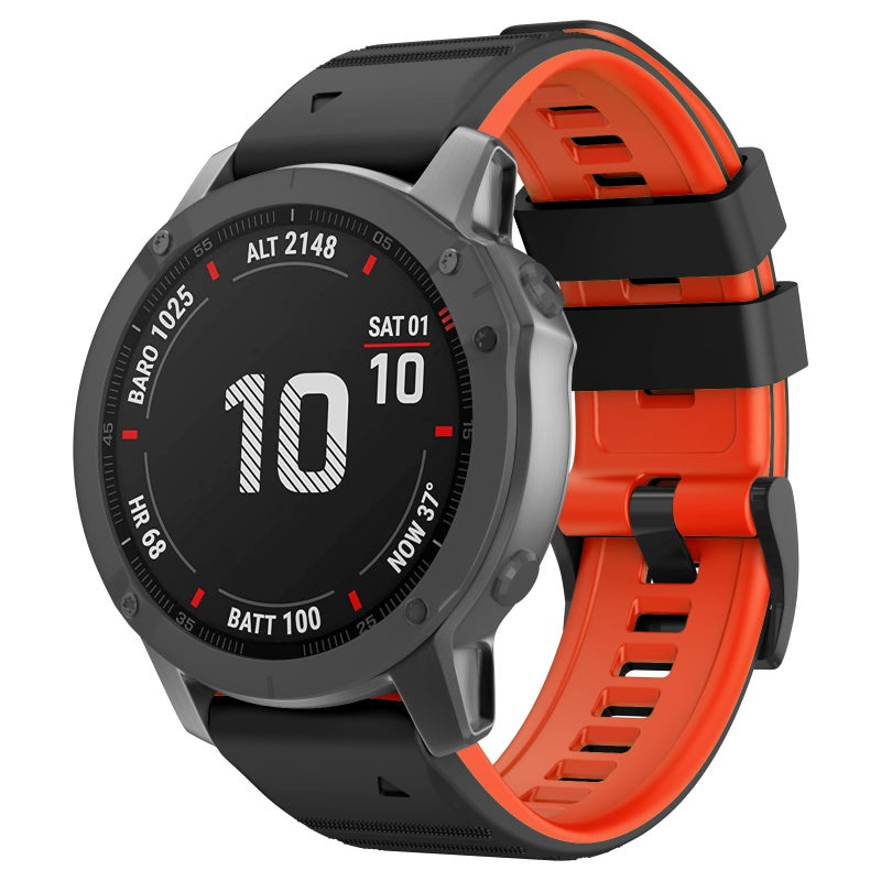 OVERSTEP Compatible with Garmin Fenix 7 Band, 22mm Wide Soft Replacement Strap for FeniX 5, Fenix 5 Plus, Fenix 6, Fenix 6 Pro, Fenix 7 Pro Smart Watch - Image 2