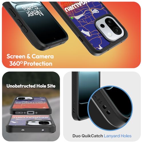 KAPAVER Back Cover Case Compatible with (Bengaluru-Black, OnePlus 13s) - Image 3